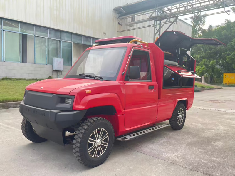 The latest fire-fighting vehicle